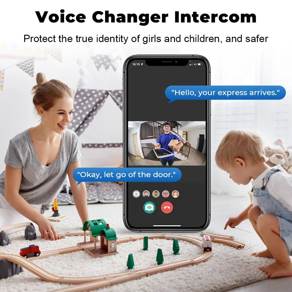 Tuya WiFi Doorbell, Wireless Camera Bell