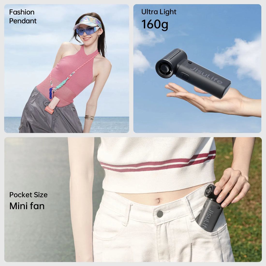 JISULIFE Handheld Turbo Fan